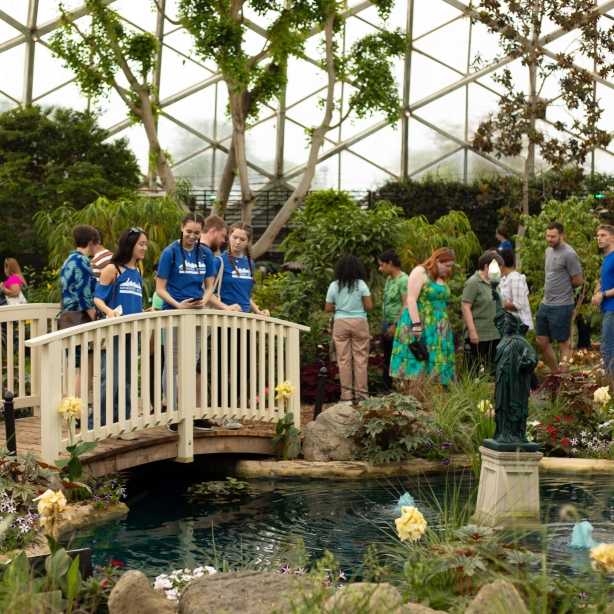Group of Summer Intensive Students at Mitchell Park Domes