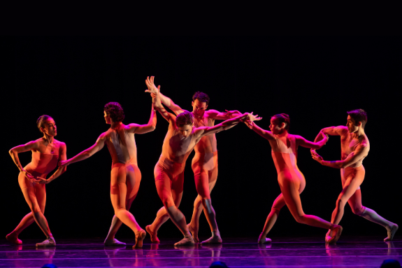 Milwaukee Ballet Company Artists perform in contemporary work Filament at the Pabst Theater