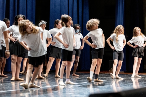 Releve students perform on stage.